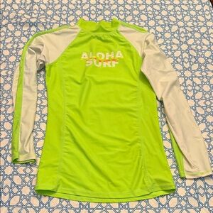 Aloha Surf Neon Green Rash Guard